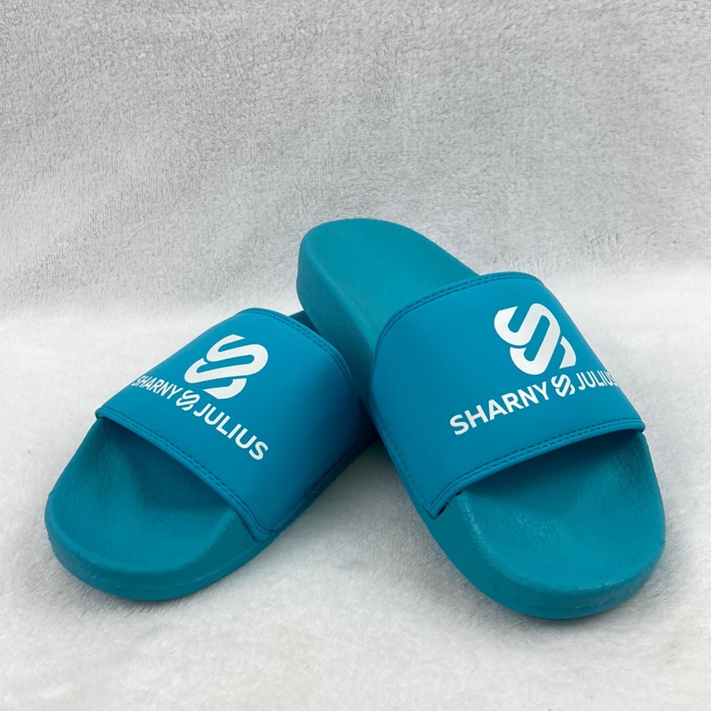 Sharny & Julius SJ Cloudsole Blue Gym Slides sz 37 EUR